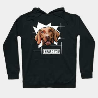 Funny Vizsla I Heard You Hoodie